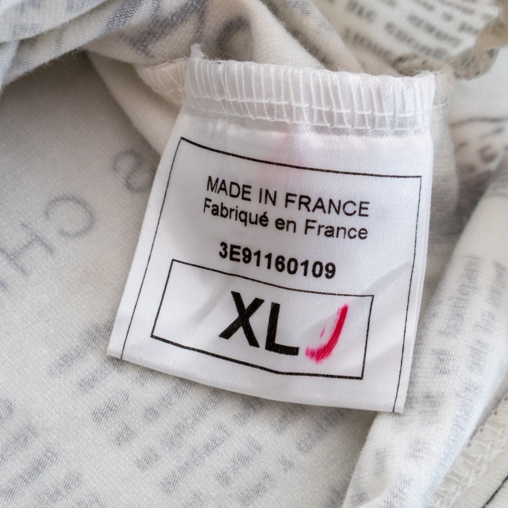 John Galliano Newspaper Print Camisole Top XL Lace Trim France Y2K Designer Rare - Picture 4 of 7